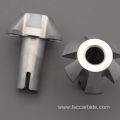 Carbide Fin Flow Rotor with Brazed Washer